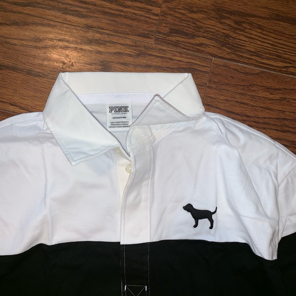 NWT/NIB VS PINK Rugby Pullover - Picture 4 of 6